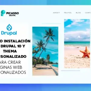 Instalación de Drupal 10 y thema personalizado para crear Web personalizado
